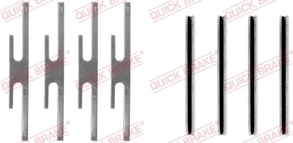 Zestaw akcesoriów, klocki hamulcowe QUICK BRAKE 109-0975 Łatwy zwrot