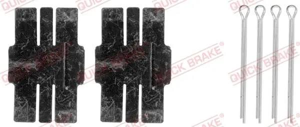 Cena promocyjna Zestaw akcesoriów, klocki hamulcowe QUICK BRAKE 109-1036