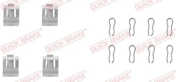 Zestaw akcesoriów, klocki hamulcowe QUICK BRAKE 109-1055 Bezpieczna płatność