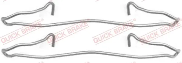 Bezpieczna płatność Zestaw akcesoriów, klocki hamulcowe QUICK BRAKE 109-1057