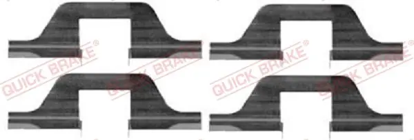 Zestaw akcesoriów, klocki hamulcowe QUICK BRAKE 109-1263 Wysoka jakość