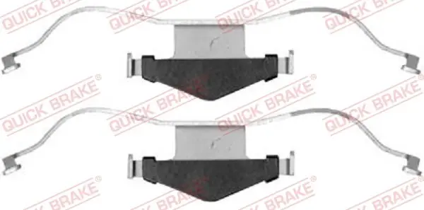 Zestaw akcesoriów, klocki hamulcowe QUICK BRAKE 109-1659 Ekspresowa dostawa