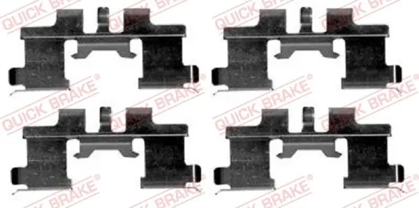 Zestaw akcesoriów, klocki hamulcowe QUICK BRAKE 109-1677 Premium