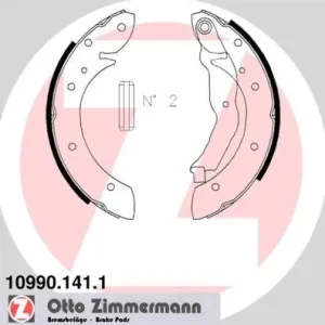 Bestseller Zestaw szczęk hamulcowych ZIMMERMANN 10990.141.1