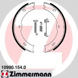 Bezpieczne zakupy Zestaw szczęk hamulcowych, hamulec postojowy ZIMMERMANN 10990.154.0