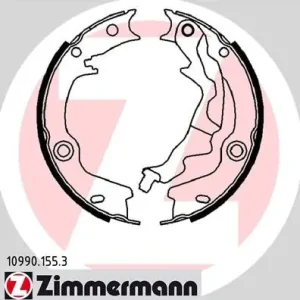 Zestaw szczęk hamulcowych, hamulec postojowy ZIMMERMANN 10990.155.3 Szybka dostawa