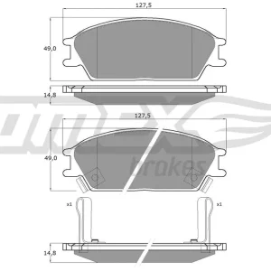 Szybka wysyłka Zestaw klocków hamulcowych, hamulce tarczowe TOMEX BRAKES TX 11-05