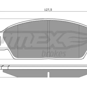 Zestaw klocków hamulcowych, hamulce tarczowe TOMEX BRAKES TX 11-06 Tylko do końca tygodnia