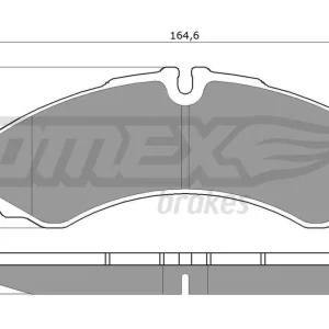 Zestaw klocków hamulcowych, hamulce tarczowe TOMEX BRAKES TX 11-11 Nowy