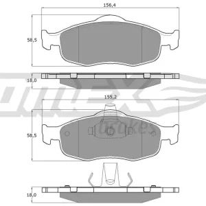 Zestaw klocków hamulcowych, hamulce tarczowe TOMEX BRAKES TX 11-19 Ostatnia szansa