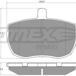 Zestaw klocków hamulcowych, hamulce tarczowe TOMEX BRAKES TX 11-21 Hit sprzedaży