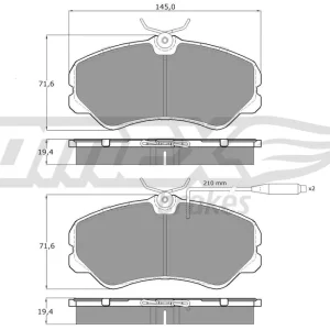 Sprawdź teraz Zestaw klocków hamulcowych, hamulce tarczowe TOMEX BRAKES TX 11-24