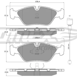 Promocja Zestaw klocków hamulcowych, hamulce tarczowe TOMEX BRAKES TX 11-291