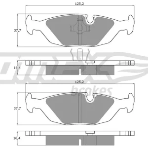 Zestaw klocków hamulcowych, hamulce tarczowe TOMEX BRAKES TX 11-30 Taniej