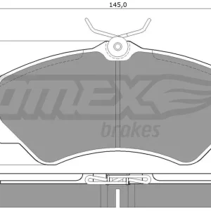 Wyprzedaż Zestaw klocków hamulcowych, hamulce tarczowe TOMEX BRAKES TX 11-31