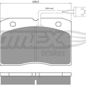 Super okazja Zestaw klocków hamulcowych, hamulce tarczowe TOMEX BRAKES TX 11-40