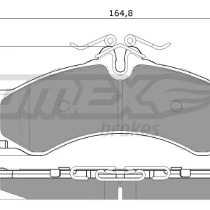 Niska cena Zestaw klocków hamulcowych, hamulce tarczowe TOMEX BRAKES TX 11-48