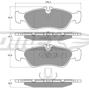 Zestaw klocków hamulcowych, hamulce tarczowe TOMEX BRAKES TX 11-49 Popularny