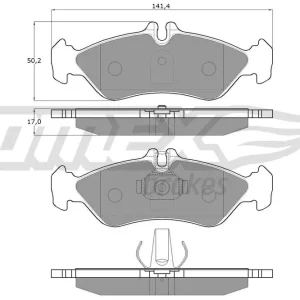 Zestaw klocków hamulcowych, hamulce tarczowe TOMEX BRAKES TX 11-50 Tylko do końca tygodnia