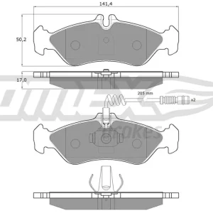 Rabat Zestaw klocków hamulcowych, hamulce tarczowe TOMEX BRAKES TX 11-501
