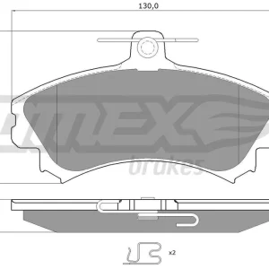 Popularny Zestaw klocków hamulcowych, hamulce tarczowe TOMEX BRAKES TX 11-52
