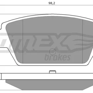 Wyprzedaż Zestaw klocków hamulcowych, hamulce tarczowe TOMEX BRAKES TX 11-54