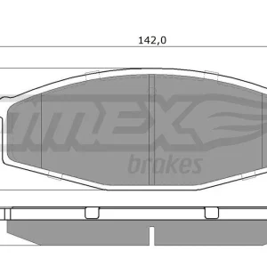 Nowy Zestaw klocków hamulcowych, hamulce tarczowe TOMEX BRAKES TX 11-56