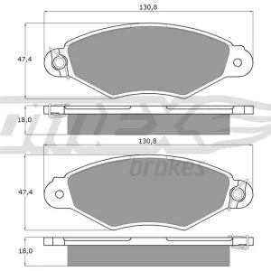 Zestaw klocków hamulcowych, hamulce tarczowe TOMEX BRAKES TX 11-75 Promocja