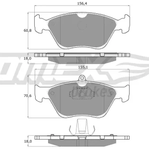 Szybka wysyłka Zestaw klocków hamulcowych, hamulce tarczowe TOMEX BRAKES TX 11-88