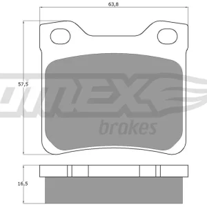 Wyjątkowa oferta Zestaw klocków hamulcowych, hamulce tarczowe TOMEX BRAKES TX 11-94