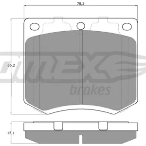 Zestaw klocków hamulcowych, hamulce tarczowe TOMEX BRAKES TX 11-99 Super okazja