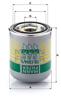 Wkład osuszacza powietrza, instalacja pneumatyczna MANN-FILTER TB 1394/1 x Kup teraz