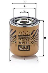 Tylko dziś Wkład osuszacza powietrza, instalacja pneumatyczna MANN-FILTER TB 1396 x