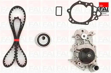 Nowy Pompa wodna + zestaw paska rozrządu FAI AUTOPARTS TBK88-6124