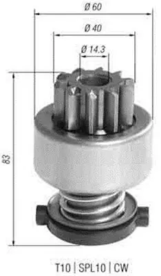 Bendiks rozrusznika MAGNETI MARELLI AMB0393 6033AD0200 Darmowy zwrot