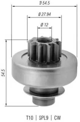 Bendiks rozrusznika MAGNETI MARELLI AMB0379 185290 Do wyczerpania zapasów