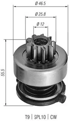 Bendiks rozrusznika MAGNETI MARELLI AMB0254 1006209580 Niska cena