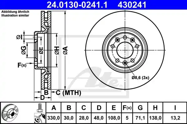 Taniej TARCZA HAM.PRZOD PEUGEOT 308 II 13-