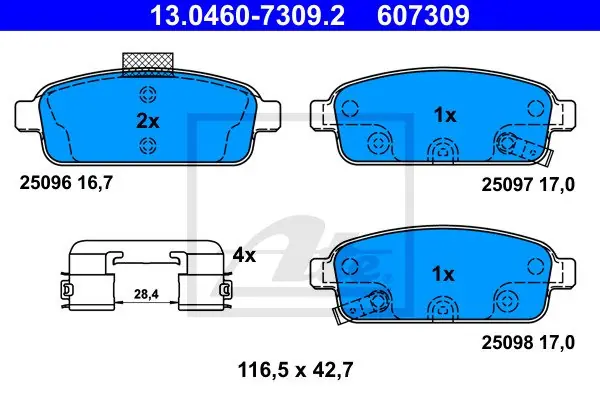 Okazja KLOCKI HAM.TYL OPEL ZAFIRA III 11-