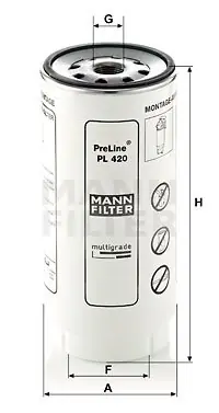 Zamów dziś Filtr paliwa MANN-FILTER PL420X