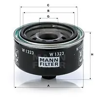 Taniej Filtr oleju MANN-FILTER W1323