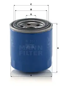 Oferta Filtr oleju MANN-FILTER W8017