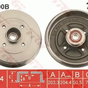 Bęben hamulcowy TRW DB4400B 432006468R Kup teraz