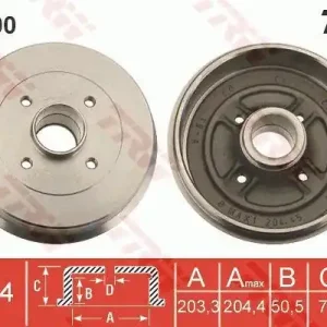 Bęben hamulcowy TRW DB4400 432006468R Bezpieczna płatność